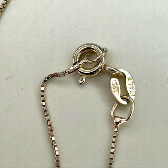 Vtg Gemstone Pendant Necklace 925 Sterling Silver Amethyst Citrine Garnet Box - Picture 7 of 8